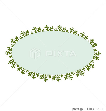 A composition template made of marine plants, ideal for postcards, prints A composition template made of marine plants, ideal for postcards, prints 110313502