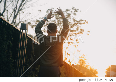 Athlete runner feet running on road, Jogging concept at outdoors. Man running for exercise..Athlete runner feet running on road, Jogging concept at outdoors. Man running for exercise. 110314139