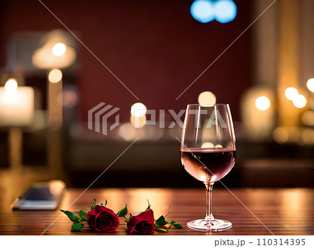 Realistic rose wine neutral palette warm lighting. Realistic rose wine neutral palette warm lighting. 110314395