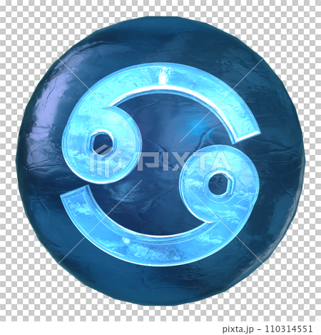 巨蟹座星座星座標記符號 3D 110314551