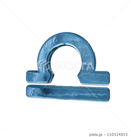 天秤座 星占い 星座マーク シンボル　3D 110314853