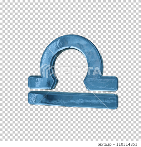 天秤座 星占い 星座マーク シンボル　3D 110314853