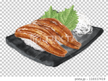 Watercolor sushi_Conger eel 01_5 110317419