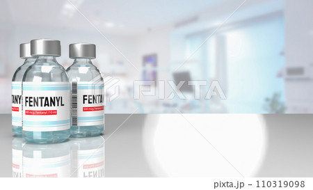 The fentanyl for medicine or drug concept 3d rendering. 110319098