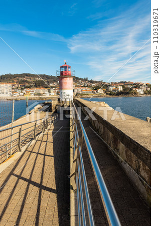 Panoramic view of Sanxenxo in summer, famous touristic destination in Galicia, Spain.  110319671