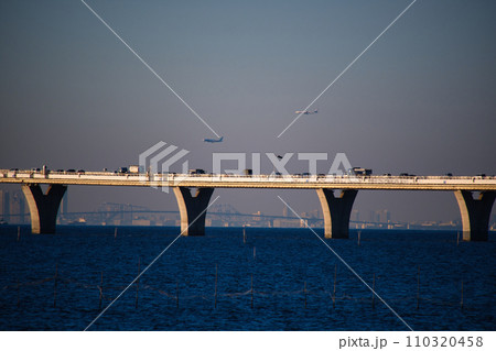 木更津から見たアクアライン 木更津から見たアクアライン 110320458