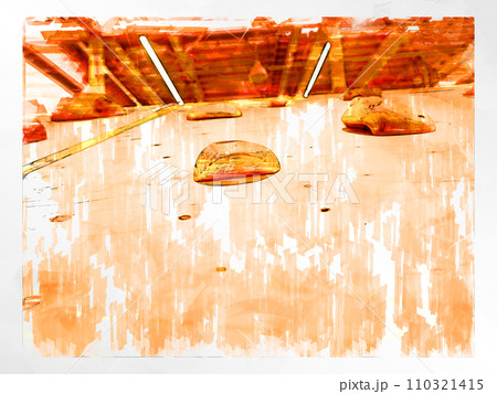 スケッチ風 ボルダリング ボルダリングウォール 壁 木製 ホールド クライミングジム ボルダリングジ 110321415