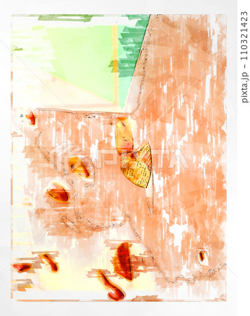 スケッチ風 ボルダリング ボルダリングウォール 壁 木製 ホールド クライミングジム ボルダリングジ 110321423