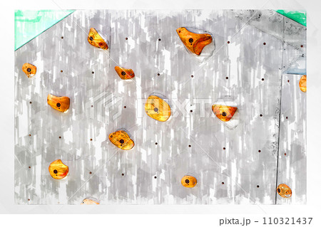 スケッチ風 ボルダリング ボルダリングウォール 壁 木製 ホールド クライミングジム ボルダリングジ 110321437