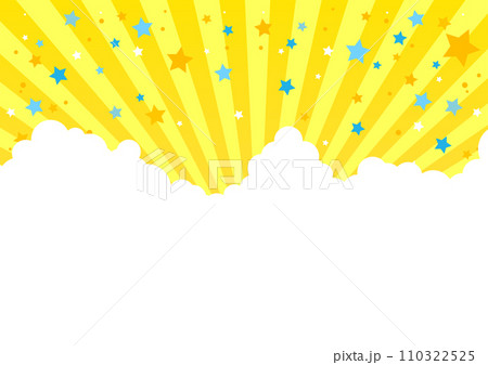 賑やかな集中線のセール背景素材 110322525