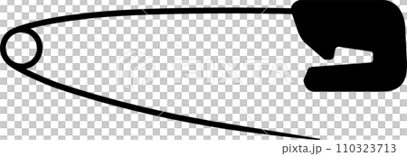 安全ピンのアイコン、透明背景 110323713