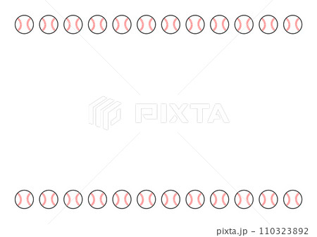 【野球】ボールのフレーム 110323892
