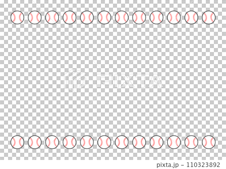 【野球】ボールのフレーム 110323892