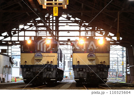 レトロな車両庫に佇むEF64形電気機関車たち_2023/11/25撮影 110325604