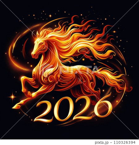 2026 Horse year theme  110326394