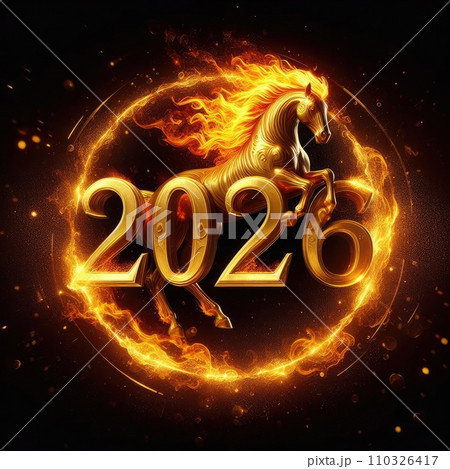 2026 Horse year theme  110326417