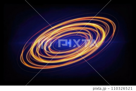 Golden light trail wave effect Golden light trail wave effect 110326521