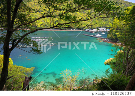 【青い海】熊野・楯ヶ崎へのハイキングコース途中の絶景 【青い海】熊野・楯ヶ崎へのハイキングコース途中の絶景 110326537