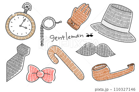 ゆるめシンプルジェントルマンセット　カラー 110327146