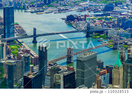 ニューヨークの空撮 110328513