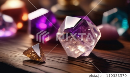 Close up picture of magic crystals 110328570
