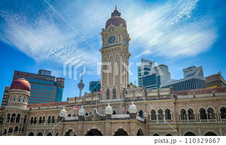 マレーシアのムルデカ広場の建築のスルタン・アブドゥル・サマド・ビル マレーシアのムルデカ広場の建築のスルタン・アブドゥル・サマド・ビル 110329867