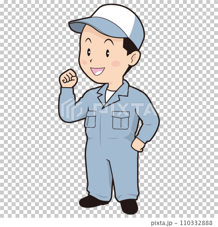 穿著連身褲的男人① 110332888