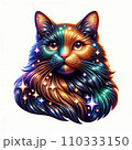 星屑を纏う神秘の猫 110333150