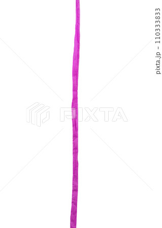 line of purple paper ribbon isolated on white background line of purple paper ribbon isolated on white background 110333833