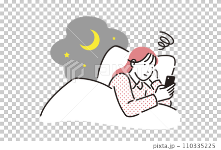 人物 不眠症の女性 人物 不眠症の女性 110335225