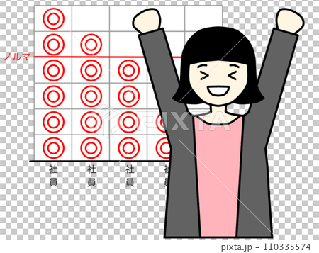 A woman who achieved her quota 110335574