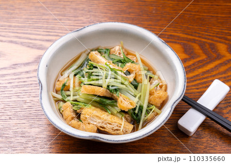 水菜と油揚げの煮びたし 110335660