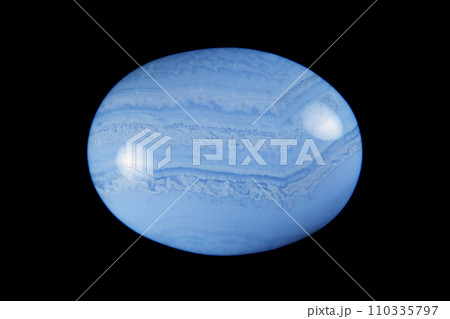 ブルーレース・アゲート 自然が描く模様 110335797