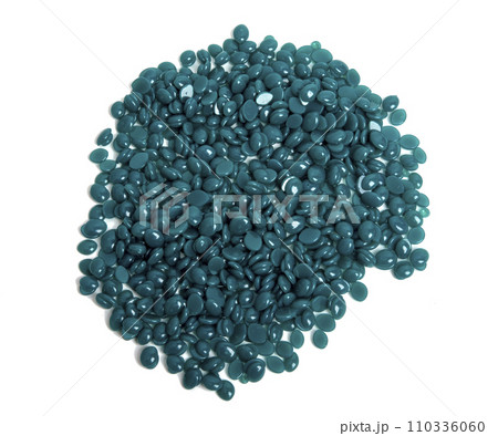 spa wax for depilation in granular form on the white background spa wax for depilation in granular form on the white background 110336060