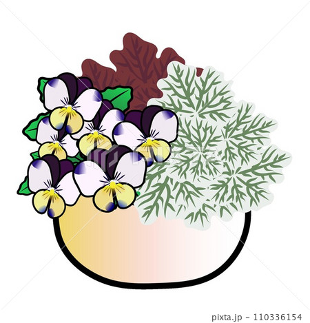 寄せ植えのイラストのイラスト素材 [110336154] - PIXTA