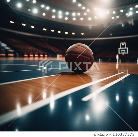 バスケットボール　コート 110337375