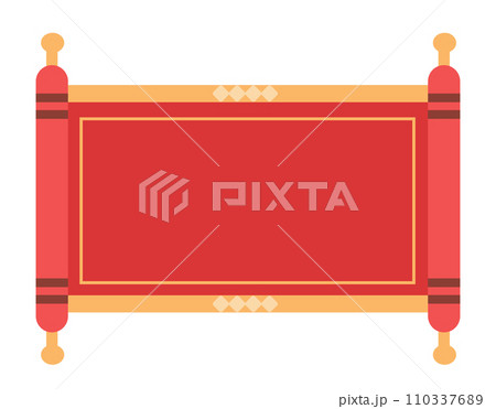 Ancient Chinese scroll china new year sign for greeting card asian flyer invitation poster horizontal Ancient Chinese scroll china new year sign for greeting card asian flyer invitation poster horizontal 110337689