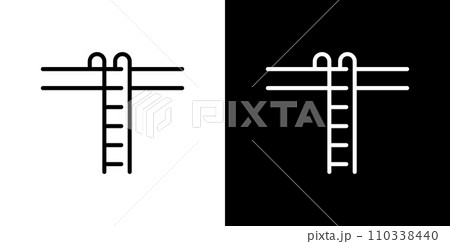 シンプルなロフトアイコン 110338440