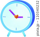 clock face with blue clock 110340232