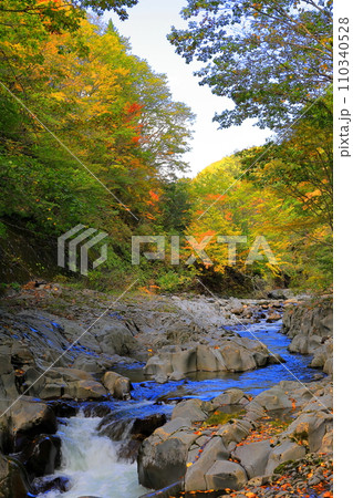 秋の裏磐梯 中津川渓谷/福島県(北塩原村・猪苗代町) 秋の裏磐梯 中津川渓谷/福島県(北塩原村・猪苗代町) 110340528