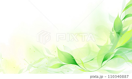 緑 水彩 曲線 ビジネス背景イラスト Generative AI 緑 水彩 曲線 ビジネス背景イラスト Generative AI 110340887