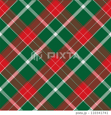 Seamless pattern of scottish tartan plaid. Repeatable background with check fabric texture. Vector backdrop striped textile print. 110341741