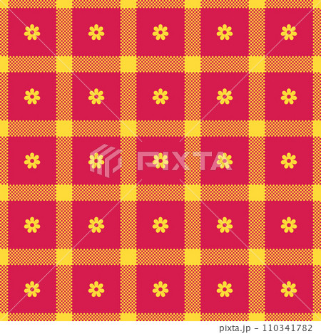 Spring gingham pattern, seamless checked plaids. Pastel vichy background for print wrapping paper, gif card, invitation, Easter holiday design. 110341782