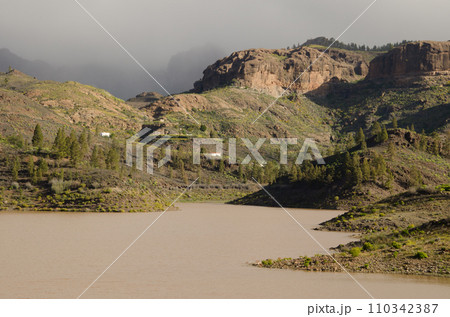 View of the Chira dam. View of the Chira dam. 110342387