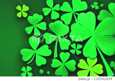 Saint Patrick's day. Template Design Poster on St. Patrick's Day. 3rd effect club. Simple banner for site, store, magazine promotions. Poster with place for your text. March 17. 2024 110342634
