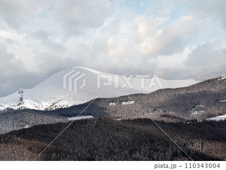 Winter snowy Carpathian mountains, Ukraine Winter snowy Carpathian mountains, Ukraine 110343004