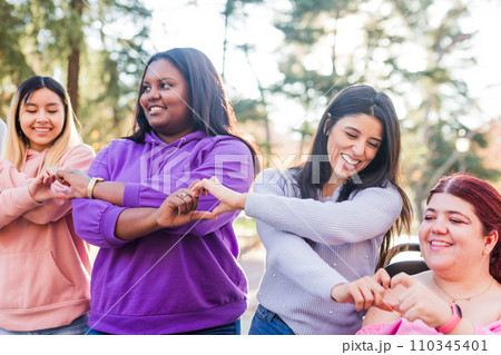 Heart love shape hands Inspire Inclusion feminist movement for diversity and sorority woman rights Heart love shape hands Inspire Inclusion feminist movement for diversity and sorority woman rights 110345401