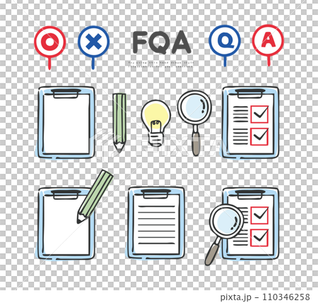 問卷調查和清單圖示集 110346258