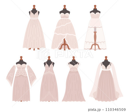 Elegant Wedding Dresses Collection Features Timeless Designs, Ensuring Every Bride Finds The Perfect Gown 110346509