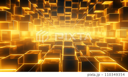 黒と金色のポリゴンのアブストラクト背景イメージ AI画像 黒と金色のポリゴンのアブストラクト背景イメージ AI画像 110349354